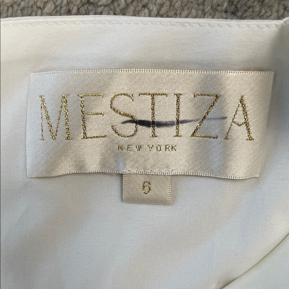 Mestiza New York Faye Sample Dress Ivory White Sample Bohemian Sz 6 - Picture 8 of 13